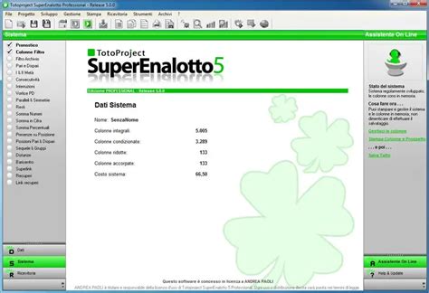 Totoproject Superenalotto 5.0 Professional: .